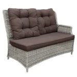 Fashion Bois Le Duc 2-zits Bank Links Aprano Verstelbaar White Grey