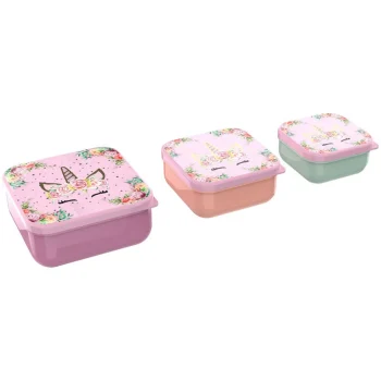 Outlet Lunch Buddies 3-in-1 Doosje Unicorn Flower