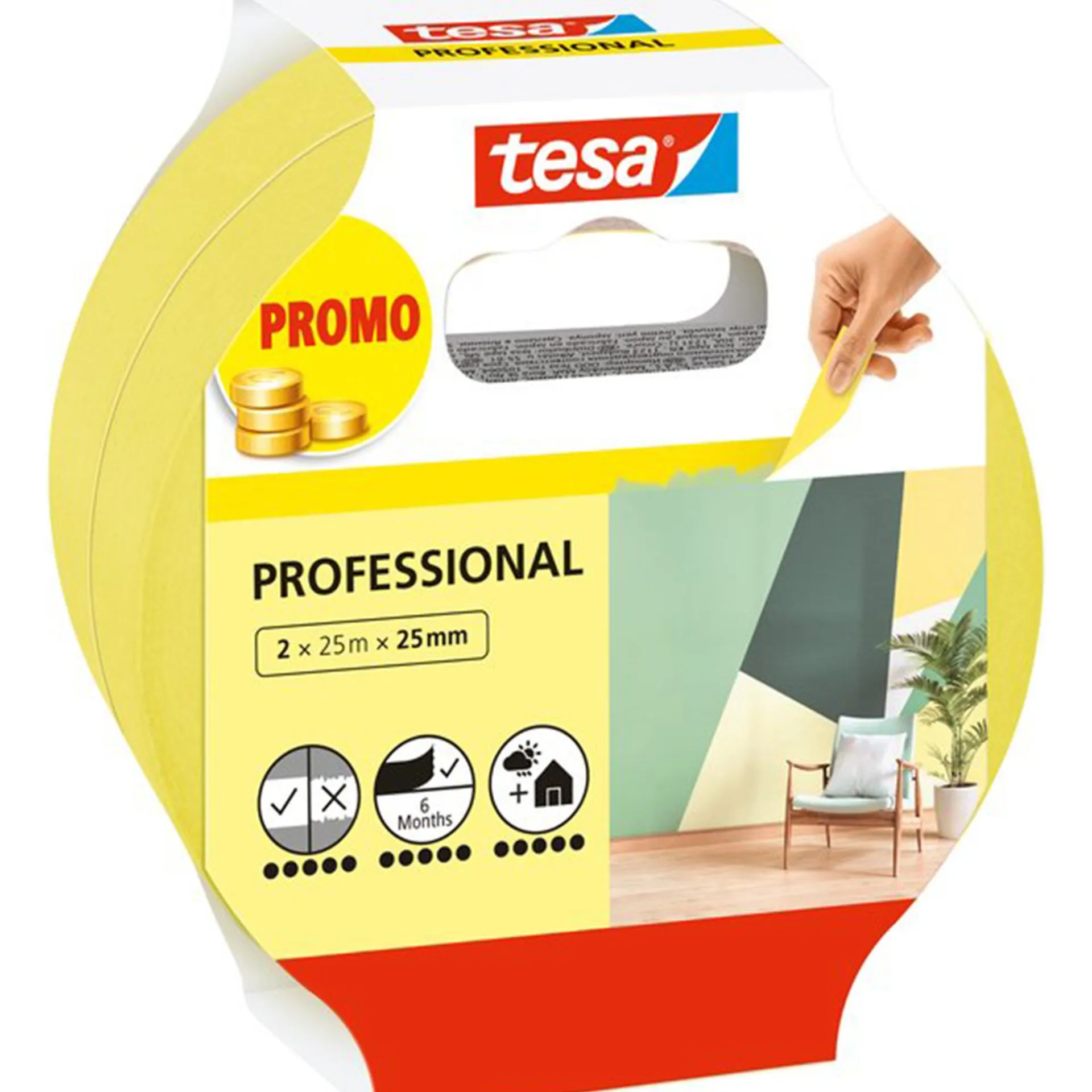 afplakband-indoor-25mmx25m-2st-QRNsEOAf-0.webp New Tesa Afplakband Indoor 25mmx25M 2st