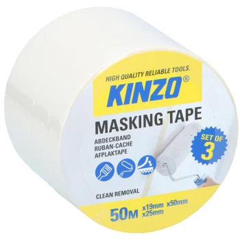Hot Kinzo Afplaktape Set 50m 3-delig