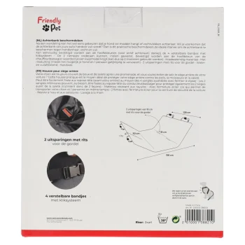 Clearance Friendly Pet Autodeken Jort Zwart 156x128cm