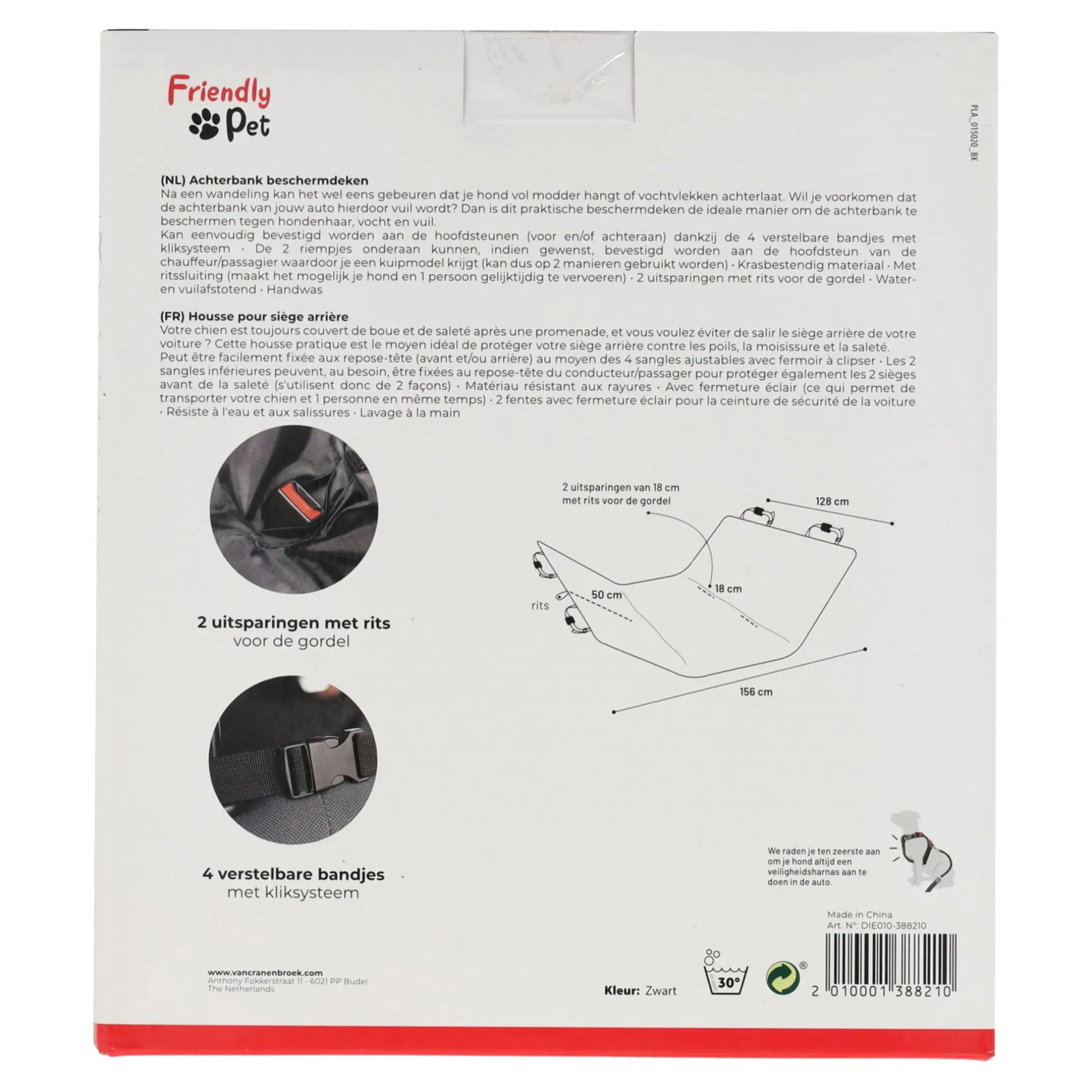 autodeken-jort-zwart-156x128cm-KzMuklHE-1.webp Clearance Friendly Pet Autodeken Jort Zwart 156x128cm