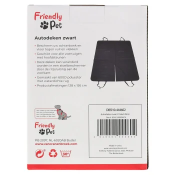 Outlet Friendly Pet Autodeken Zwart 156 X 128 Cm
