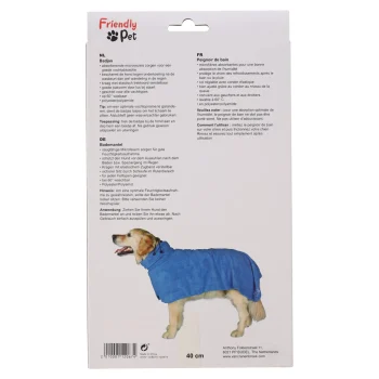 Online Friendly Pet Badmantel Hond Blauw S 40cm