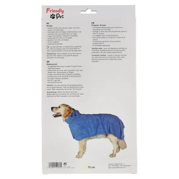 Fashion Friendly Pet Badmantel Hond Blauw XL 75cm