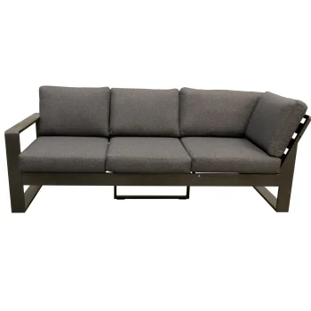 Clearance Bois Le Duc Bank 2 Zit En Hoek Rechts Malviza Antraciet Met Kussens