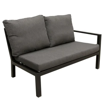 Sale Bois Le Duc Bank 2-zit Links Brozzi Zwart Met Kussens