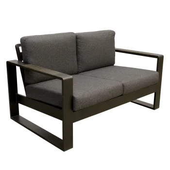 Best Bois Le Duc Bank 2-zit Malviza Antraciet Met Kussens