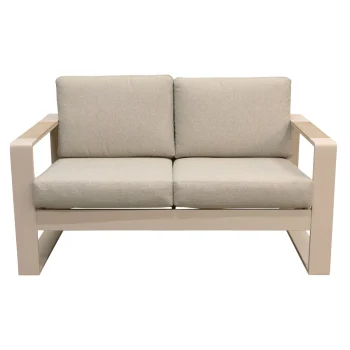 Clearance Bois Le Duc Bank 2-zit Malviza Latte Met Kussens