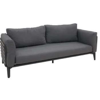 Fashion Bois Le Duc Bank 2-zit Pereto Antraciet Met Kussens