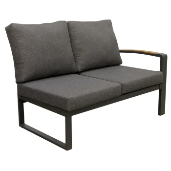 Online Bois Le Duc Bank 2-zit Rechts Foxton Antraciet