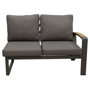 Online Bois Le Duc Bank 2-zit Rechts Foxton Antraciet