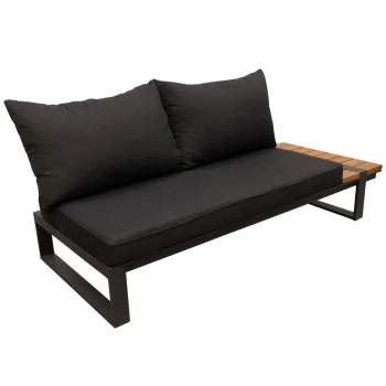 Hot Bois Le Duc Bank 2-zits Links Frullo Antraciet Met Kussens