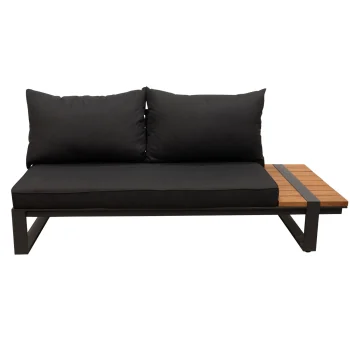 Hot Bois Le Duc Bank 2-zits Links Frullo Antraciet Met Kussens