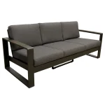 Outlet Bois Le Duc Bank 3-zit Malviza Antraciet Met Kussens