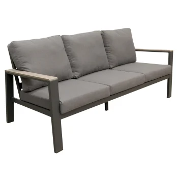 Hot Bois Le Duc Bank 3-Zit Stapleford Antraciet Met Kussens