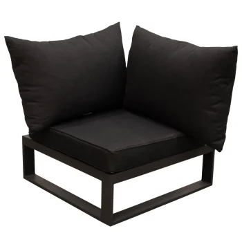 New Bois Le Duc Bank Hoek Frullo Antraciet Met Kussens