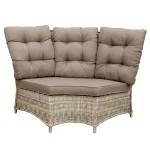 Hot Bois Le Duc Bank Hoek Rond Aprano White Orchid Met Kussens