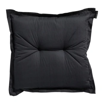 Clearance Madison Basic Black Hocker 50x50