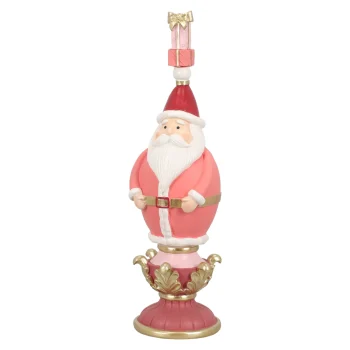 Online Beeld Kerstman Roze 40cm
