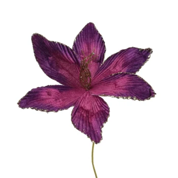 Online Decoris Bloem Fluweel Paars 60 Cm