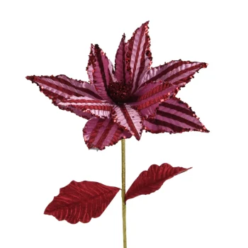 Best Decoris Bloem Kerstroos Roze 60 Cm