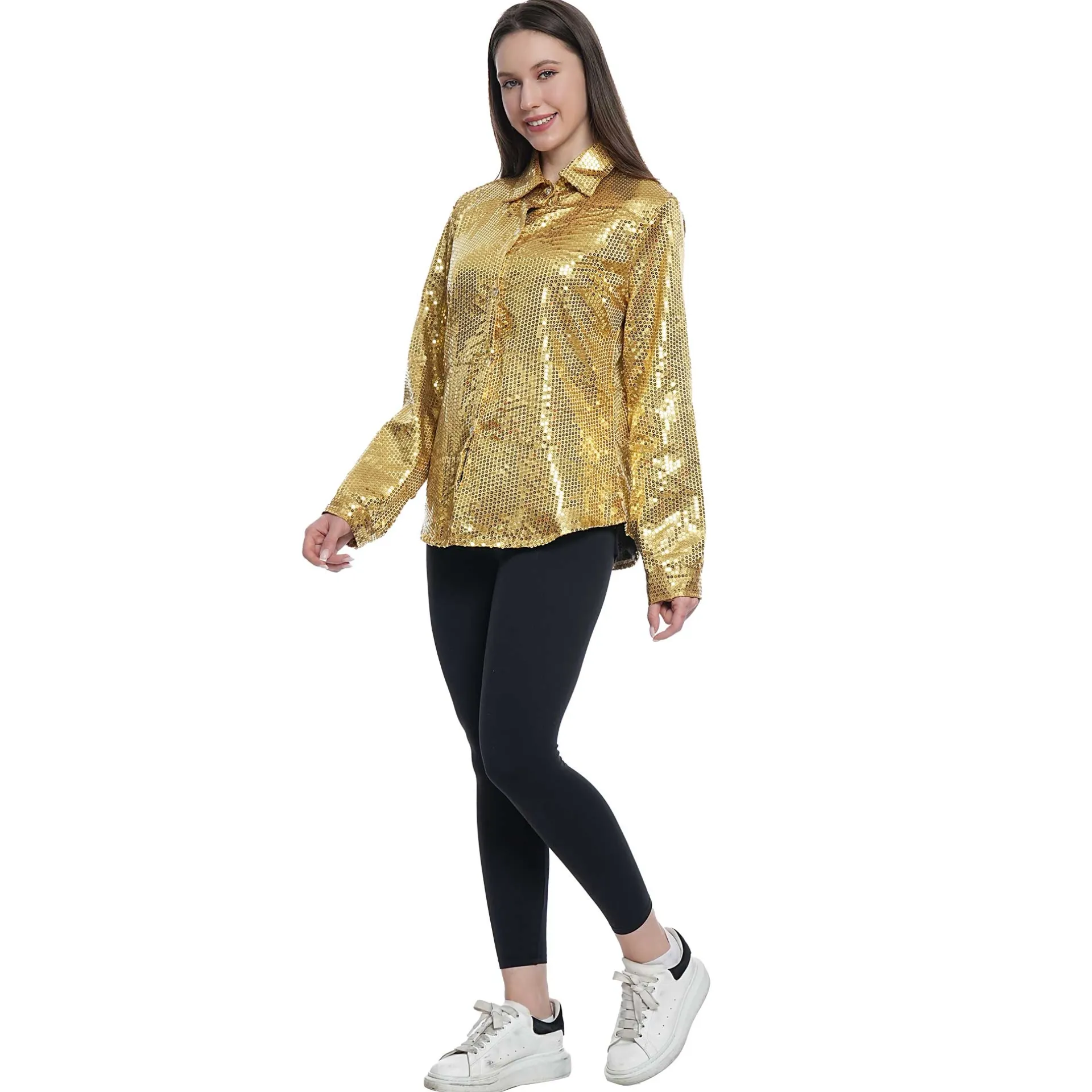blouse-glitter-goud-vrouw-s-gsxcfJKt-0.webp Hot Van Cranenbroek Blouse Glitter Goud Vrouw S