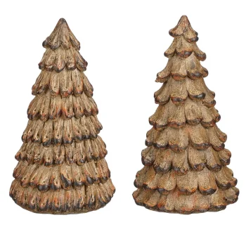 Outlet Mica Decorations Boom Deco Hout 12 Cm