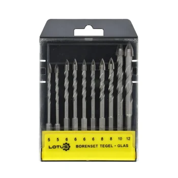 Discount Lotus Borenset Tegel En Glas 10-delig