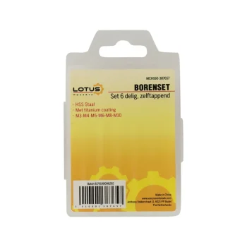 Fashion Lotus Borenset Zelftappend Titanium 6-delig