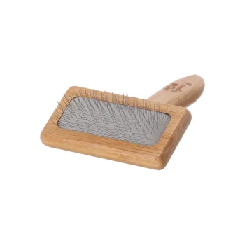 New Friendly Pet Borstel Huisdier Glad M Bamboo FP