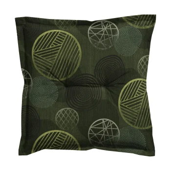 Best Madison Circle Green Hocker 50x50