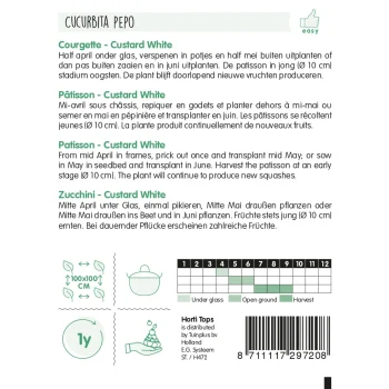 Online Horti Tops Courgette Custard White