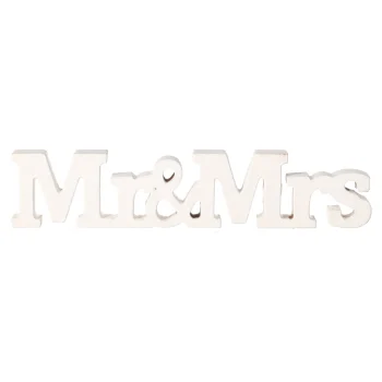 Sale O'malley Deco Hout Mr&Mrs 24 Cm Assorti