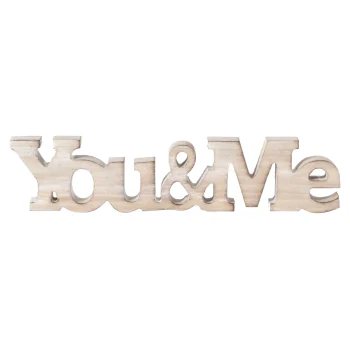 Discount O'malley Deco Hout You&Me 22 Cm Assorti