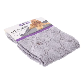 New Friendly Pet Deken Hond Poot 70x100cm Grijs