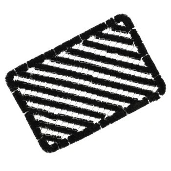 Online Deurmat Draad Kokos 60x40cm Zwart