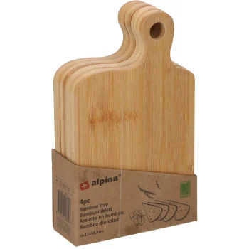 Clearance Alpina Dienblad Bamboe 11,5 X 4 X 18,5 Cm