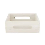 Outlet Natural Collections Dienblad Hout 18 X 18 X 6 Cm White