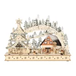 Outlet O'malley Dorp Kerst Hout 45 X 30 Cm 10 LED-warm Wit
