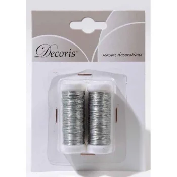 New Decoris Draad Metaal 3mm 6m Zilver 2st
