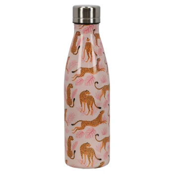 Hot Lunch Buddies Drinkfles RVS Cheeta