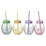 Online Decoris Drinkglas Met Rietje13 Cm 4 Assorti