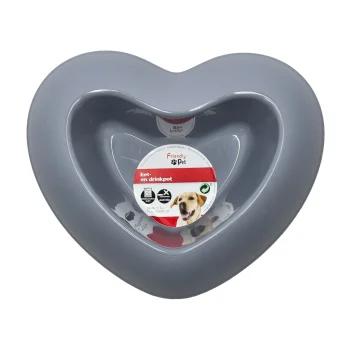 New Friendly Pet Eet En Drinkpot Hart Blauw 250ml