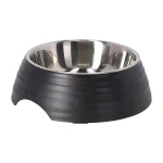 Outlet Friendly Pet Eetpot Hond Ribbel Zwart 700ml