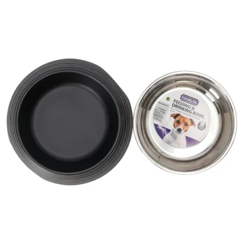 Outlet Friendly Pet Eetpot Hond Ribbel Zwart 700ml