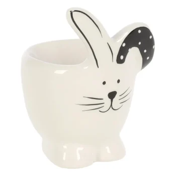 Outlet Van Cranenbroek Eidop Konijn Wit Zwart 5x9cm