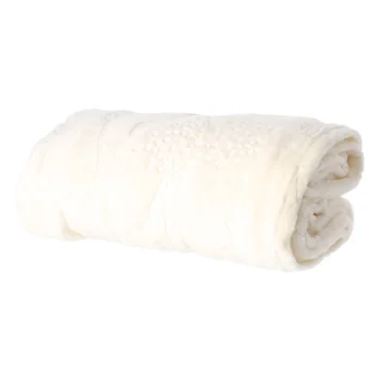 Hot Fleece Deken Flower 130 X 170 Cm Creme