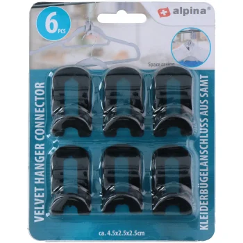 Outlet Alpina Fluwelen Kleerhangerverbinder 6st