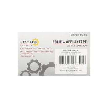 Outlet Lotus Folie Met Afplaktape Pro Blauw 550 Mm 30 M